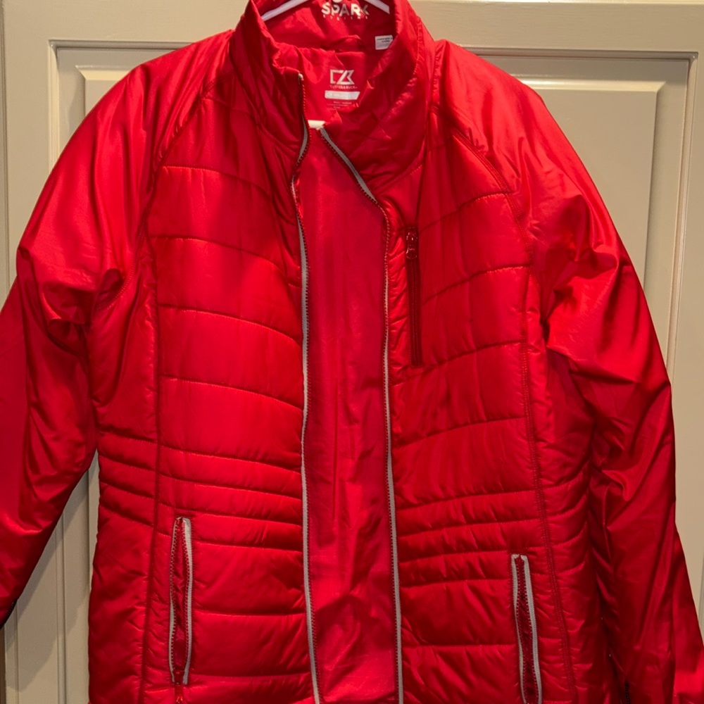 Ladies red Cutter and Buck jacket
